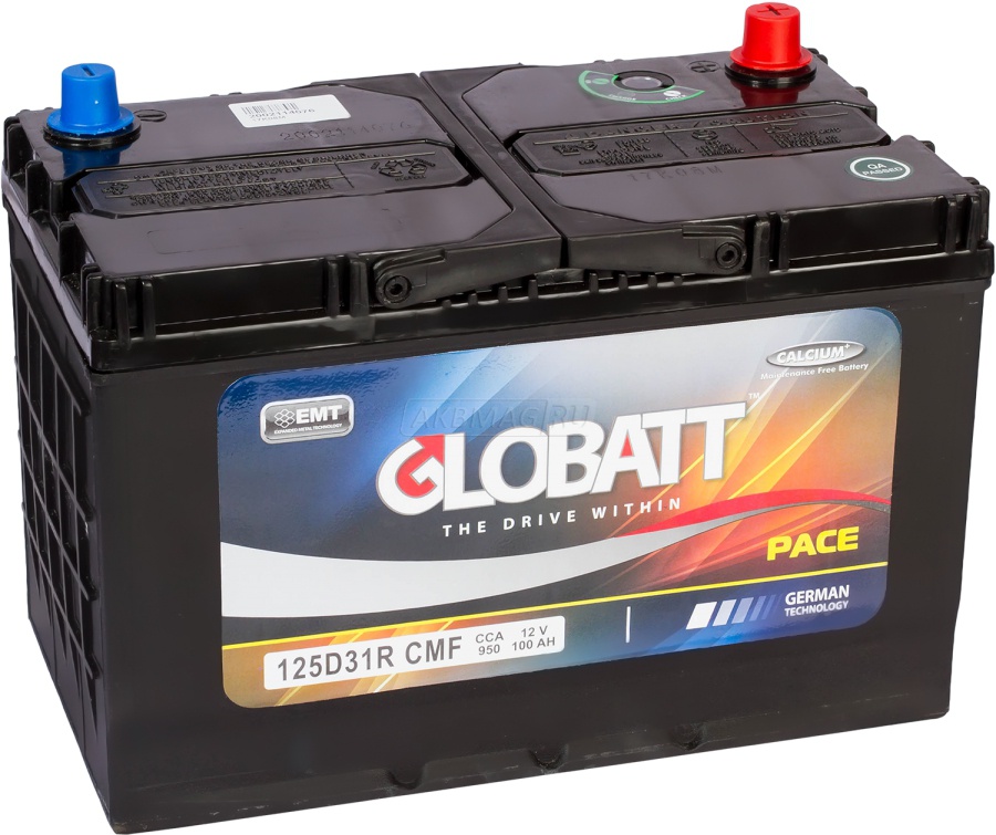 Globatt 125D31R (100L 950A 301x173x220)