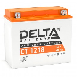 DELTA CT 1218 270А Прямая полярность 18 Ач (177x88x154) аккумуляторная батарея delta eps 1218 1 ytx20сh bs 12 в 20 ач прямая
