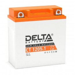 DELTA CT 1205.1 65А Обратная полярность 5 Ач (120x61x129) батарея delta 12v 5ah dtm 1205 f2