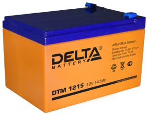 Аккумулятор для ИБП Delta DTM 1215 165А универсальная полярность 15 Ач (151x98x98) - фото 1