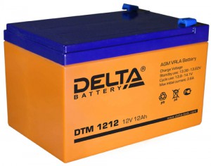 Аккумулятор для ИБП Delta DTM 1212 180А универсальная полярность 12 Ач (151x98x95) - фото 1