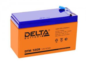 Аккумулятор для ИБП Delta DTM 1209 100А универсальная полярность 9 Ач (151x65x94) - фото 1