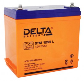 Delta DTM 1255 L 550А Универсальная полярность 55 Ач (239x132x205)
