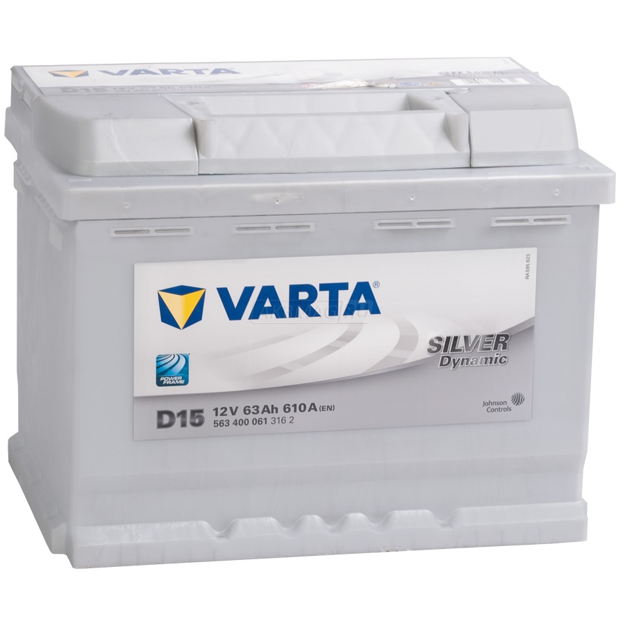 Купить Автомобильный аккумулятор Varta Silver Dynamic D15 63R 610A  242x175x190 (563400061) с доставкой по Санкт-Петербургу