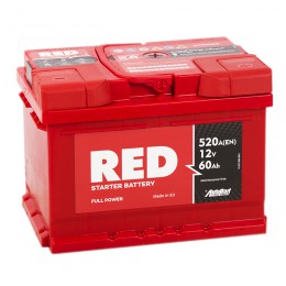 

RED 60RS (низкий) 520А Обратная полярность 60 Ач (242x175x175)