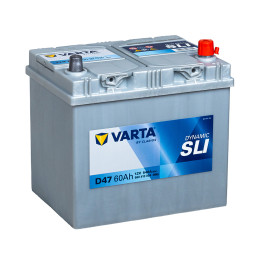 

SLI D47 (60R)540А Обратная полярность 60 Ач (232x173x225)