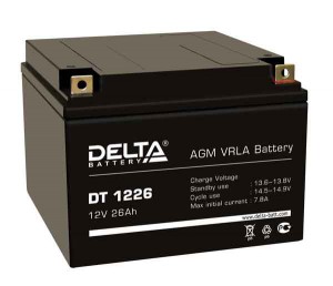 

Delta DT 1226 Универсальная полярность 26 Ач (166x175x125)