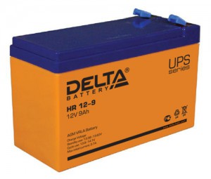 Аккумулятор для ИБП Delta HR 12-9 универсальная полярность 9 Ач (151x65x100) - фото 1