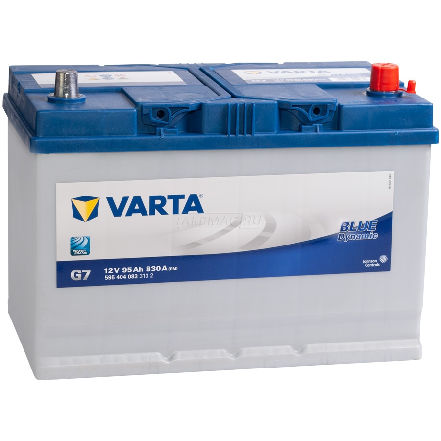 Аккумулятор автомобильный 95 ач. Varta Blue g7 (95r) 830 а. Varta Blue Dynamic 95ач 830a. Аккумулятор Varta Blue Dynamic 95 а/ч Обратная r+ g7 306x173x225 en830 а. Варта Блю динамик 95ач европеец.