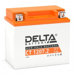 DELTA CT 1207.2 130А Обратная полярность 7 Ач (114x69x109) батарея для ибп delta dtm 1207