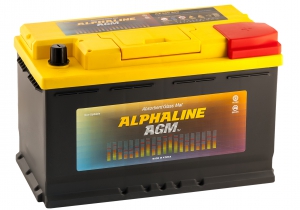 AlphaLINE AGM 80R 800А обратная полярность 80 Ач (315x175x190)