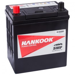 Автомобильный аккумулятор HANKOOK 40L (46B19R) 370А прямая полярность 40 Ач (186x126x225) - фото 1