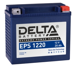 Аккумулятор для мототехники DELTA EPS 1220 350А обратная полярность 24 Ач (205x92x164) Y50-N18L-A3, YTX24HL-BS, YTX24HL - фото 1
