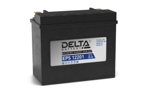 Аккумулятор для мототехники DELTA EPS 12201 310А обратная полярность 20 Ач (177x87x154) YTX20L-BS, YTX20HL-BS, YB16L-B,  YB18L-A - фото 1