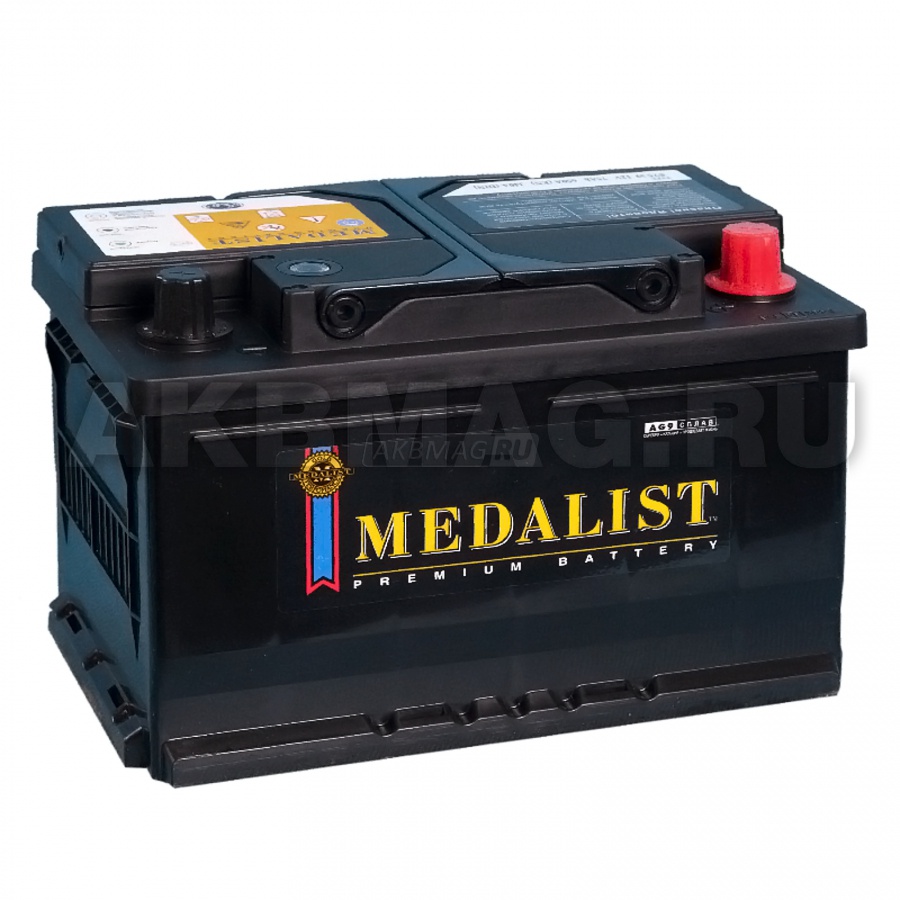 

MEDALIST 75R (57539) 680А обратная полярность 75 Ач (279x175x175)