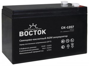 

ВОСТОК СК-1207 Универсальная полярность 7 Ач (151x65x94)