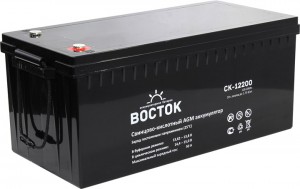 

ВОСТОК СX-12200 гель универсальная полярность 200 Ач (522x238x227)