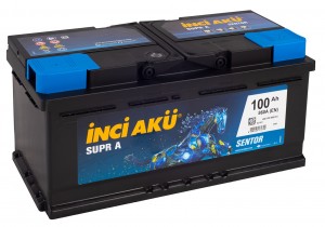 Автомобильный аккумулятор INCI AKU Supr A 100RS (низкий) 860А обратная полярность 100 Ач (353x175x175) LB5 100 086 013 - фото 1