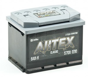 АКТЕХ CLASSIC 64R 640А обратная полярность 64 Ач (242x175x190)