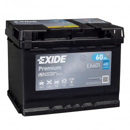 Автомобильный аккумулятор EXIDE Premium EA601 (60L) 600А прямая полярность 60 Ач (242x175x190)