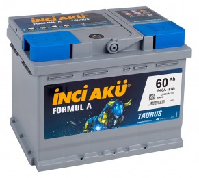 Автомобильный аккумулятор INCI AKU Formul A 60L 530А прямая полярность 60 Ач (242x175x190)