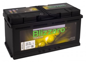 Автомобильный аккумулятор BLIZZARO TRENDLINE 100R  860А Обратная полярность 100 Ач (353x175x190) L5 075 086 013 - фото 1