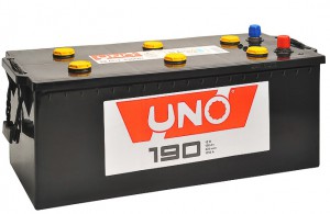 Автомобильный аккумулятор UNO 190 рус  1150А прямая полярность 190 Ач (513x223x217) 6СТ-190N - фото 1