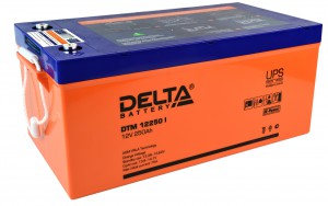Delta DTM 12250 I универсальная полярность 250 Ач (520x269x227)