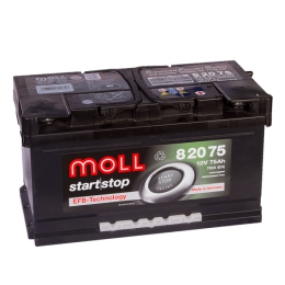 

MOLL EFB Start-Stop 75R (низкий) 760А Обратная полярность 75 Ач (315x175x175)