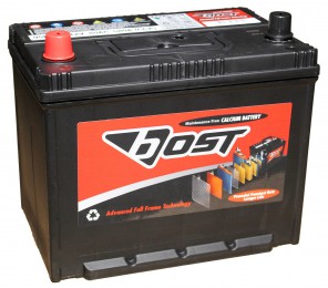 Автомобильный аккумулятор BOST 95R (110D31L) 780А обратная полярность 95 Ач (306x173x225) - фото 1