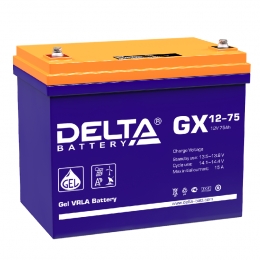 Delta GX 12-75 700А универсальная полярность 75 Ач (258x166x215)