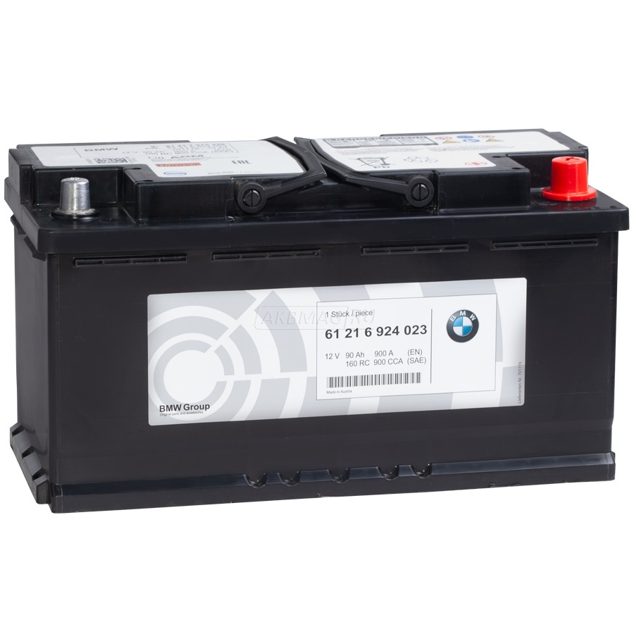Аккумулятор автомобильный BMW 90R AGM 900 А обр. пол. 90 Ач (61216924023)