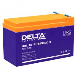 Аккумулятор для ИБП Delta HRL 12-9 X (1234W) 135А универсальная полярность 9 Ач (151x65x100) HRL 12-9 X (1234W) - фото 1