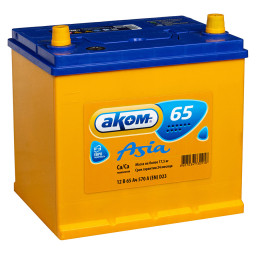 

ASIA 65R570А Обратная полярность 65 Ач (232x173x225)