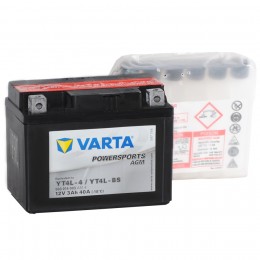 VARTA Powersports AGM YT4L-BS 40А обратная полярность 3 Ач (114x71x86)