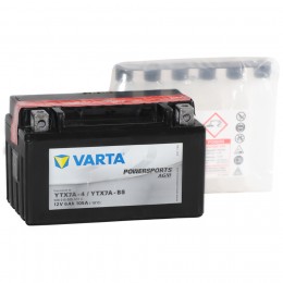 VARTA Powersports AGM YTX7A-BS 105А Прямая полярность 6 Ач (151x88x94) silver ytx7a bs 105а прямая полярность 8 ач 150x87x93