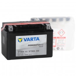 Аккумулятор для мототехники VARTA Powersports AGM YTX9-BS 135А прямая полярность 8 Ач (152x88x106) 508 012 008 - фото 1