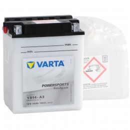 Аккумулятор для мототехники VARTA Powersports Freshpack YB14-A2 190А прямая полярность 14 Ач (136x91x168) 514 012 014 - фото 1