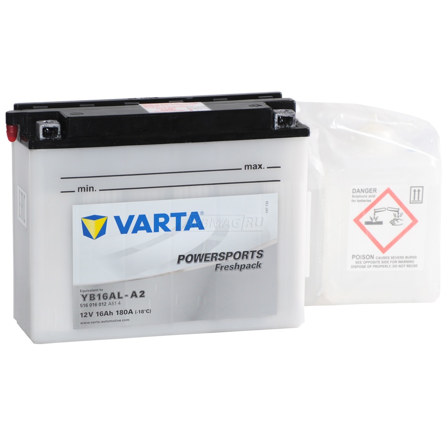 VARTA Powersports Freshpack YB16AL-A2