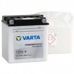 Аккумулятор для мототехники VARTA Powersports Freshpack YB30L-B 300А обратная полярность 30 Ач (168x132x176) 530 400 030 - фото 1