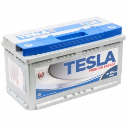 Автомобильный аккумулятор TESLA PREMIUM ENERGY 100R 900А Обратная полярность 100 Ач (353x175x190) - фото 1