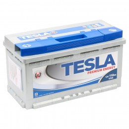 Автомобильный аккумулятор TESLA PREMIUM ENERGY 110R 970А Обратная полярность 110 Ач (353x175x190) - фото 1