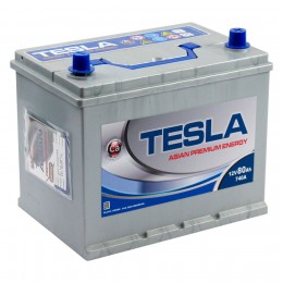 Автомобильный аккумулятор TESLA ASIAN PREMIUM ENERGY 80R 740А Обратная полярность 80 Ач (260x173x225) - фото 1