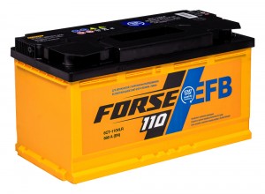Автомобильный аккумулятор FORSE EFB 110L 880А Прямая полярность 110 Ач (353x175x190) 6СТ-110 - фото 1