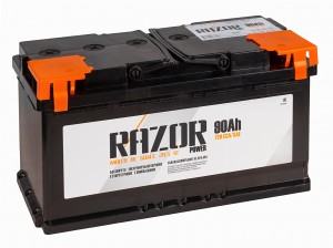 Автомобильный аккумулятор RAZOR 90R 720А Обратная полярность 90 Ач (353x175x190) 6СТ-90 - фото 1