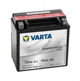 Аккумулятор для мототехники VARTA Powersports AGM TX14-BS 200А Прямая полярность 12 Ач (152x88x147) 512 014 020 - фото 1