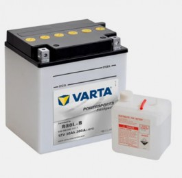 VARTA Powersports Freshpack B30L-B 300А Обратная полярность 30 Ач (168x132x176) пульт ду для поста а 300а без кабеля