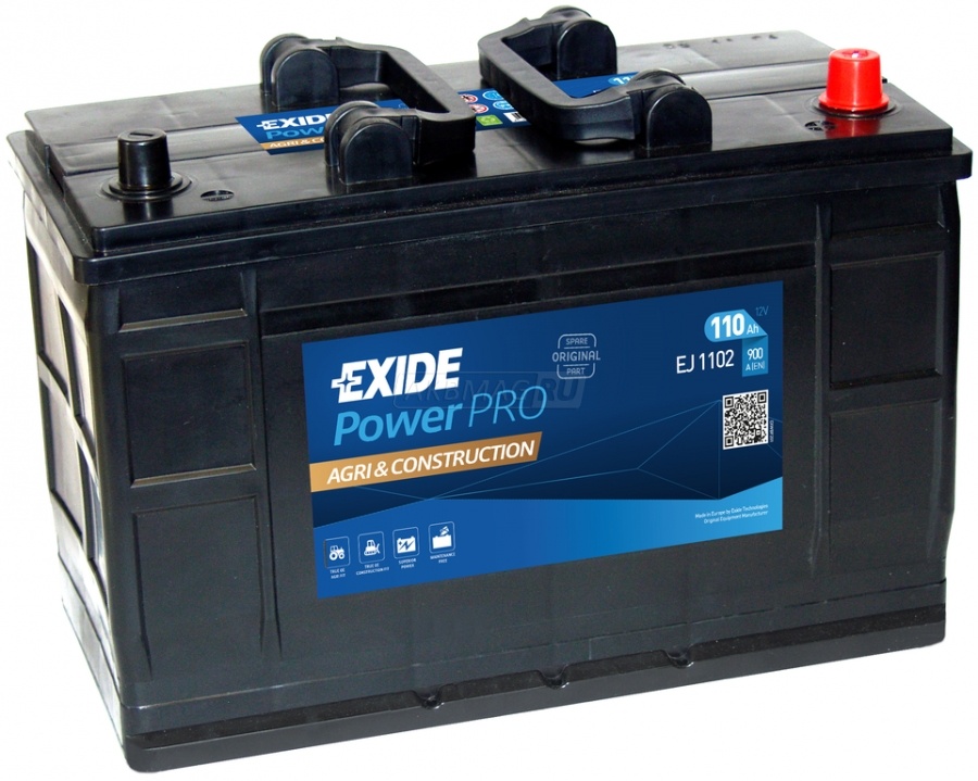 EXIDE Power Pro Agri&Construction EJ1102 110R 900A 349x175x235