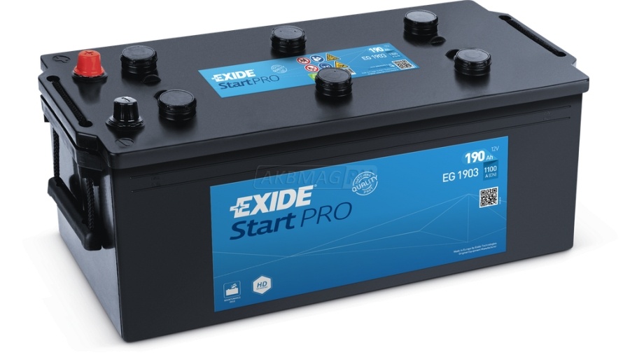 EXIDE Start Pro EG1903 190 euro 1100A 513x223x223