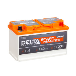 

DELTA START MASTER AGM 80R800А Обратная полярность 80 Ач (315x175x190)